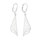 Stříbrné náušnice - visací