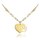 MINET Zlatý náhrdelník srdce s tlapkou Au 585/1000 1,75g