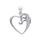 MOISS stříbrný přívěsek SRDCE