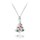 MINET Vánoční stříbrný 925/1000 náhrdelník CHRISTMAS TREE JMAS8044SN42