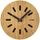KUBRi 0175 - 44 cm hodiny z dubového masívu včetně dřevěných ručiček