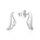 MOISS stříbrné náušnice KŘÍDLA