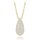 MINET Pozlacený stříbrný náhrdelník kapka