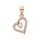 MOISS stříbrný přívěsek SRDCE ROSE