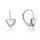 MOISS stříbrné náušnice SRDCE
