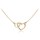 MINET Zlatý náhrdelník se srdíčky Au 585/1000 1,75g