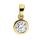 Zlatý 585/1000 přívěs se zirkonem TU-4014