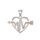MOISS stříbrný přívěsek SRDCE
