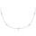 MINET Elegantní náhrdelník z bílého zlata kulička Au 585/1000 1,70g