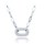 MINET Luxusní stříbrný náhrdelník s bílými zirkony