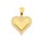 Zlatý 585/1000 přívěsek srdce se zirkony 30245