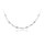 MINET Elegantní stříbrný náhrdelník s bílými zirkony
