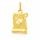 Zlatý přívěsek FE-22661 znamení zvěrokruhu VODNÁŘ