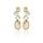 Stříbrné zlacené náušnice Victoria Cruz A3388-02DT