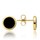 MINET Elegantní zlaté náušnice s onyxem Au 585/1000 1,65g