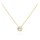 MINET Elegantní zlatý náhrdelník s bílým zirkonem Au 585/1000 1,75g