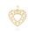 MOISS přívěsek ze žlutého zlata SRDCE