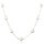 MINET Pozlacený stříbrný náhrdelník s bílými perlami Ag 925/1000 11,70g