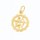 Stříbrný zlacený přívěs zvěrokruh Střelec kytička