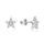 MOISS stříbrné náušnice HVĚZDA