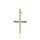 MOISS přívěsek ze žlutého zlata KŘÍŽEK