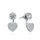 MOISS stříbrné náušnice SRDCE