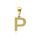 MOISS přívěsek ze žlutého zlata PÍSMENO P