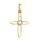 Zlatý 585/1000 přívěs Křížek se zirkonem TU-4028