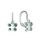 MOISS stříbrné náušnice MOTÝL