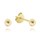 MINET Pozlacené stříbrné náušnice KULIČKY MALÉ 3 mm