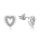 MOISS stříbrné náušnice SRDCE