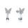 MOISS stříbrné náušnice MOTÝL