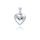 MOISS přívěsek z bílého zlata SRDCE