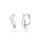 Náušnice JVD stříbrné