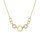 Zlatý náhrdelník se zirkony