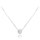 MINET Náhrdelník z bílého zlata s bílým zirkonem Au 585/1000 1,45g