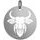 Stříbrný přívěsek zvěrokruh býk 15 mm