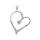 MOISS stříbrný přívěsek SRDCE