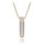 MINET Pozlacený stříbrný náhrdelník se zirkonem