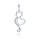 MOISS přívěsek z bílého zlata KOČKA