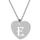 Stříbrný přívěsek srdíčko s písmenem