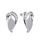 MOISS stříbrné náušnice LIST