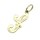 Zlatý přívěsek písmeno S