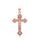 MOISS stříbrný přívěsek KŘÍŽEK ROSE
