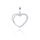 MOISS přívěsek z bílého zlata SRDCE