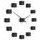 Designové nástěnné nalepovací hodiny Future Time FT3000BK Cubic black