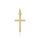MOISS přívěsek žlutého zlata KŘÍŽEK