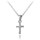 MINET Stříbrný náhrdelník křížek