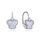 MOISS stříbrné náušnice MOTÝL