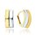 MINET Dvoubarevné zlaté náušnice Au 585/1000 2,35g